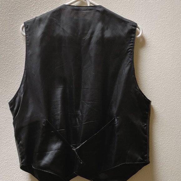 WESTERRN FRONTIER LEATHER VEST XL - Picture 2 of 9